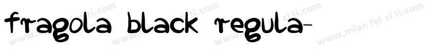 fragola black regula字体转换